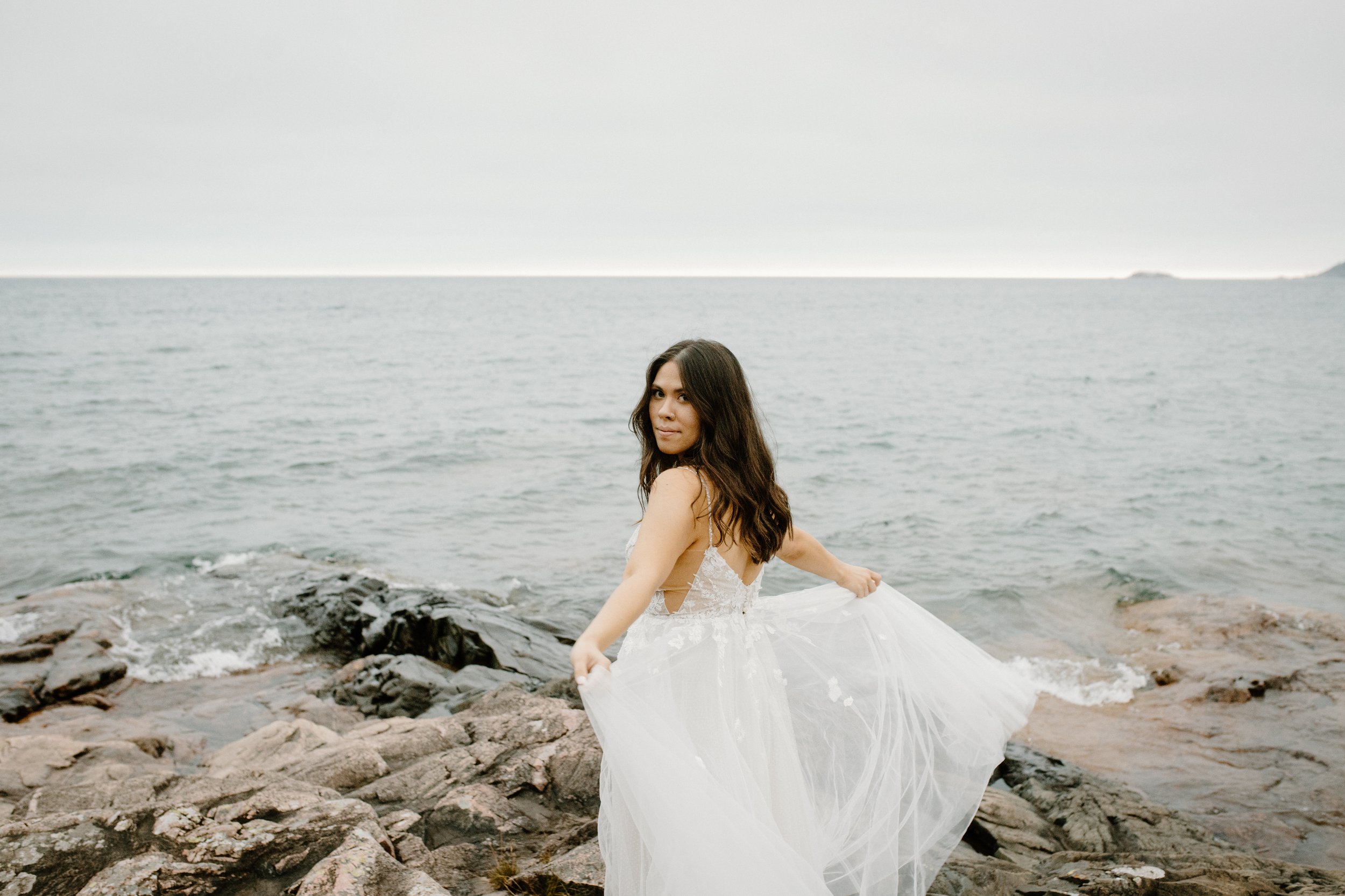 Elopement at Wetmore Landing in Marquette, MI