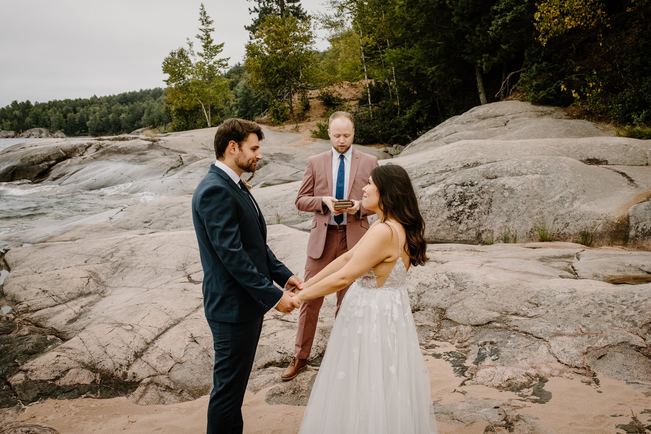 Elopement at Wetmore Landing in Marquette, MI